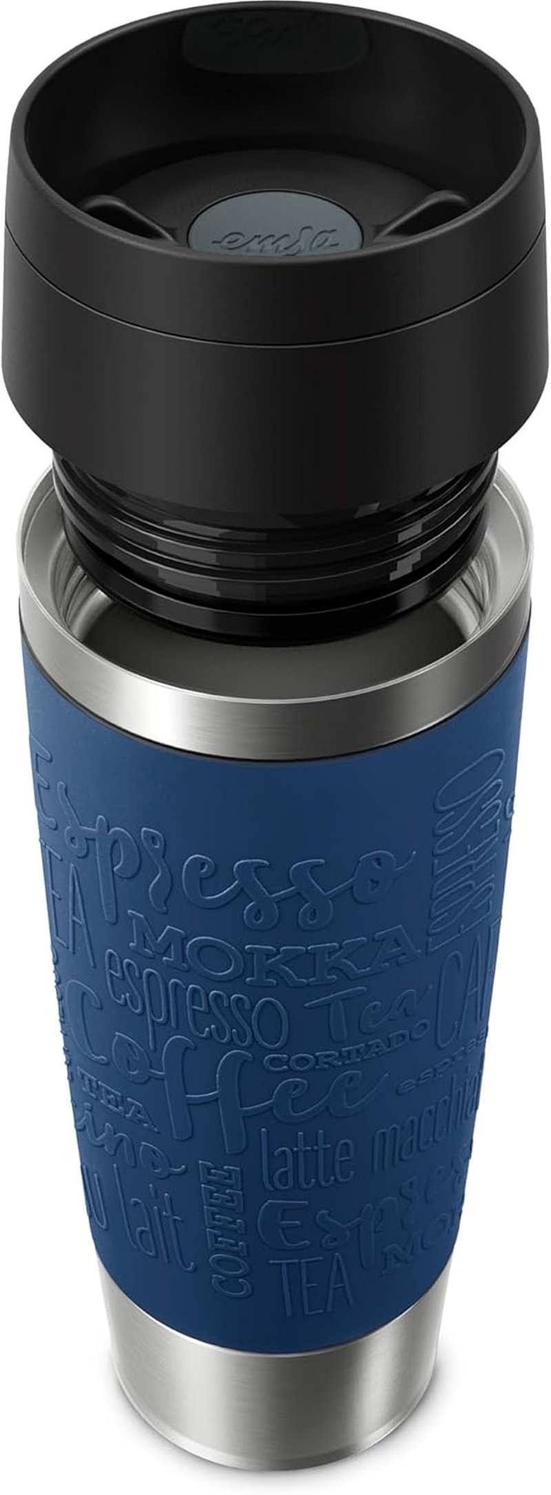 EMSA Travel Mug Classic 0,5L rozsdamentes acél termosz sötétkék