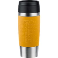 Termoska Emsa Travel Mug Classic N20208 0,36 litra, horčicovožltá, nehrdzavejúca oceľ, 360° otvor na pitie, 4 h teplý/8 h studený, 100 % tesniaci, vhodný do umývačky riadu 1