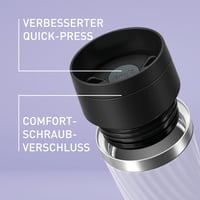 Termoska Emsa Travel Mug Classic Twist 0,36 l, levanduľová, nepriepustná, vhodná do umývačky riadu, skrutkovací uzáver Comfort, 4 h teplý, 8 h studený 5