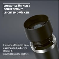 Emsa Travel Mug Coated N2023550 putna termo šalica s poklopcem na navoj, 100% nepropusna, pijenje iz bilo kojeg smjera od 360°, drži hladnim do 12 sati, a toplim do 6 sati 4