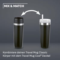 Emsa Travel Mug Coated N2023550 putna termo šalica s poklopcem na navoj, 100% nepropusna, pijenje iz bilo kojeg smjera od 360°, drži hladnim do 12 sati, a toplim do 6 sati 7