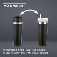 Emsa Travel Mug Coated N2023550 putna termo šalica s poklopcem na navoj, 100% nepropusna, pijenje iz bilo kojeg smjera od 360°, drži hladnim do 12 sati, a toplim do 6 sati 9