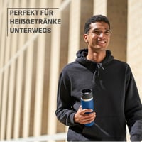 Emsa Travel Mug Coated N2023550 putna termo šalica s poklopcem na navoj, 100% nepropusna, pijenje iz bilo kojeg smjera od 360°, drži hladnim do 12 sati, a toplim do 6 sati 6