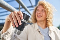Emsa Travel Mug Compact N21601 termo šalica 300 ml, nehrđajući čelik, 3h toplo 6h hladno, 100% nepropusna, otvor za piće 360°, crna 5