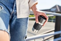 Emsa Travel Mug Compact N21601 termo šalica 300 ml, nehrđajući čelik, 3h toplo 6h hladno, 100% nepropusna, otvor za piće 360°, crna 6