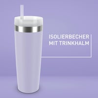 Emsa Travel Mug Cool nerezový termo hrnček so slamkou, 0,5 l, levanduľový – Mierne poškodený (stav: pozri 2. obrázok) 6