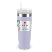 Emsa Travel Mug Cool nerezový termo hrnček so slamkou, 0,5 l, levanduľový – Mierne poškodený (stav: pozri 2. obrázok) 11
