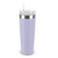 Emsa Travel Mug Cool nerezový termo hrnček so slamkou, 0,5 l, levanduľový – Mierne poškodený (stav: pozri 2. obrázok) 1