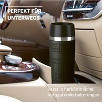 Emsa Travel Mug Grande vakuumska termo šalica, 500 ml, crna, otvor za piće od 360°, 6h toplo / 12h hladno, nehrđajući čelik, Easy Quick-Press 6