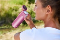 Emsa Travel Mug Light termos šalica od nehrđajućeg čelika, 400 ml, ružičasta, 8 sati toplo, 16 sati hladno — BLAGE OGREBOTINE (stanje: vidi 2. sliku) 6