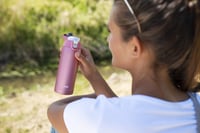 Emsa Travel Mug Light termos šalica od nehrđajućeg čelika, 400 ml, ružičasta, 8 sati toplo, 16 sati hladno — BLAGE OGREBOTINE (stanje: vidi 2. sliku) 8