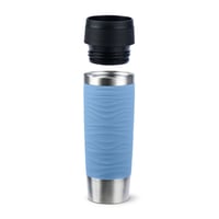 Cană Termos Emsa Travel Mug Wave 500 ml pentru Călătorii, Oțel Inoxidabil, Deschidere 360°, 6h Cald/12h Rece, 100% Etanș, Albastru Pastel, N20226 6