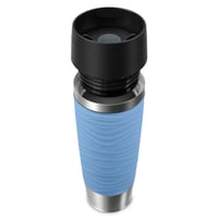 Cană Termos Emsa Travel Mug Wave 500 ml pentru Călătorii, Oțel Inoxidabil, Deschidere 360°, 6h Cald/12h Rece, 100% Etanș, Albastru Pastel, N20226 8