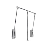 Emuca kihúzható ruhaemelő szekrénybe, falra szerelhető, 600-830 mm, krómozott, acél és műanyag, 1 db 1