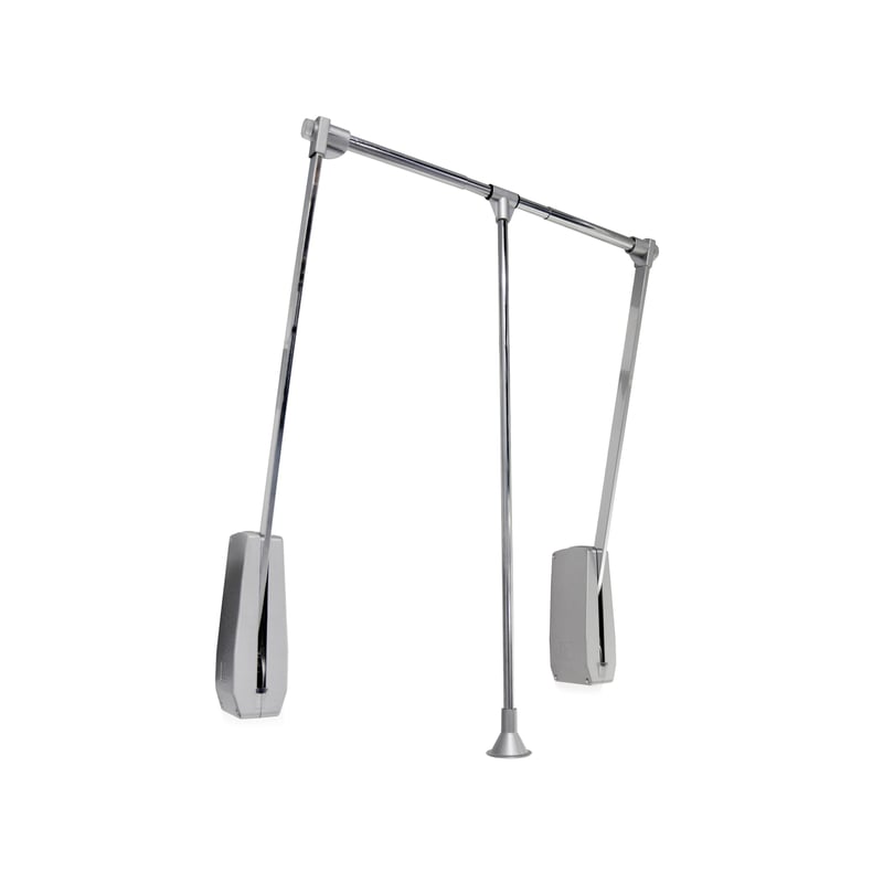 Emuca kihúzható ruhaemelő szekrénybe, falra szerelhető, 600-830 mm, krómozott, acél és műanyag, 1 db