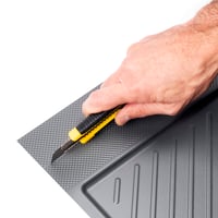 Protecție pentru baza dulapului de bucătărie Emuca M60, pentru chiuvetă, 567 x 580 mm, grosime 16 mm, plastic gri antracit 6