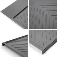 Protecție pentru baza dulapului de bucătărie Emuca M60, pentru chiuvetă, 567 x 580 mm, grosime 16 mm, plastic gri antracit 3