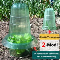 Emyimom Csigagyűrű 10db - Vegyszermentes Csigariasztó Karika Palántákhoz, Zöldségekhez - Újrahasznosított Műanyag, 24cm Átmérőjű Növényvédő  - Green 10Pieces 9