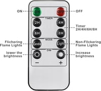 Encham LED Gyertyák 3 Darabos Szett Távirányítóval Időzítő Funkcióval Meleg Fehér Fény Elemes Dekoráció Karácsonyra Bulira 4