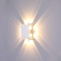 ENCOFT LED Fali Lámpa 8W IP65 Vízálló Beltéri-Kültéri Világítás - 3000K Meleg Fehér Alumínium Fényforrás Fürdőszobába, Nappaliba, Kertbe 8