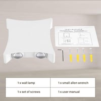 ENCOFT LED Fali Lámpa 8W IP65 Vízálló Beltéri-Kültéri Világítás - 3000K Meleg Fehér Alumínium Fényforrás Fürdőszobába, Nappaliba, Kertbe 7