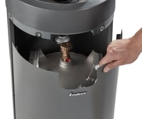 Enders Nova LED L plinski kamin za terasu s ambijentalnom rasvjetom, Eco Green tehnologijom plamenika, siva/crna 4