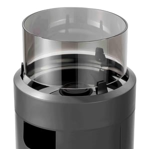 Șemineu pe gaz Enders Nova LED L, coloană de încălzire pentru terasă, gri-negru, ambiental — Peretele lateral din spate al produsului este ușor îndoit (stare: vezi poza 2)