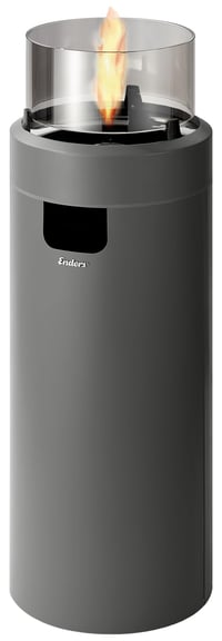 Enders Nova LED L plinski kamin za terasu s ambijentalnom rasvjetom, Eco Green tehnologijom plamenika, siva/crna 1