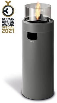 Enders Nova LED L plinski kamin za terasu s ambijentalnom rasvjetom, Eco Green tehnologijom plamenika, siva/crna 2
