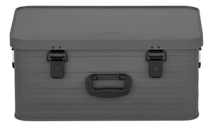 Cutie de depozitare din aluminiu Enders Toronto S, 29 litri, gri, impermeabilă și stivuibilă, cutie metalică cu capac pentru transport, grosime perete 1 mm #3885