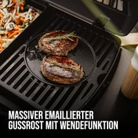 Enders Urban II Pro gázgrill, asztali grillsütő, 2 égővel, rozsdamentes acél 4