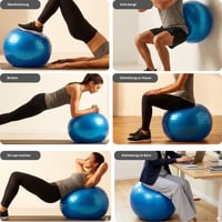 Endless Anti-Burst gymnastická lopta 65 cm – Hrubá PVC lopta na cvičenie pre fitness, pilates a tréning rovnováhy – Balančná lopta na sedenie na domáce aj profesionálne použitie v posilňovni 7