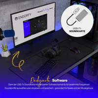 Herný headset ENDORFY Viro Plus USB 7.1 Surround, 53 mm meniče, odnímateľný mikrofón s pop filtrom, USB zvuková karta, náušníky z pamäťovej peny 5