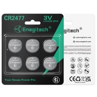 Lítiová gombíková batéria Enegitech CR2477 3V pre hodinky a inteligentné zariadenia, 6 kusov v balení 6