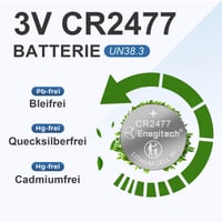 Lítiová gombíková batéria Enegitech CR2477 3V pre hodinky a inteligentné zariadenia, 6 kusov v balení 2