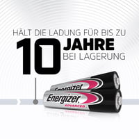 Alkalická batéria Energizer Advanced AAA – 12 ks, 1,5 V, životnosť 10 rokov 3