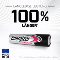 Alkalická batéria Energizer Advanced AAA – 12 ks, 1,5 V, životnosť 10 rokov 2
