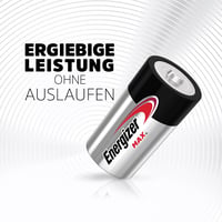Alkalické batérie Energizer Max C LR14, 4 ks – 1,5V batérie s dlhou životnosťou do bateriek a hračiek 3