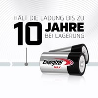 Alkalické batérie Energizer Max C LR14, 4 ks – 1,5V batérie s dlhou životnosťou do bateriek a hračiek 5