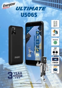 Energizer U506S Okostelefon 5" Kijelző 2GB RAM 32GB Tár Android 13 Fekete 5