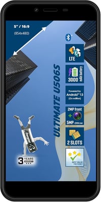 Energizer U506S Okostelefon 5" Kijelző 2GB RAM 32GB Tár Android 13 Fekete 7