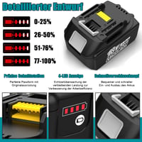 Energup 2 ks 18V 5500mAh náhradná batéria pre Makita BL1850 BL1860 BL1840 BL1830 BL1820 BL1850B s LED indikátorom 5