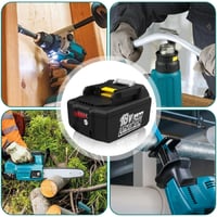 Energup 2 ks 18V 5500mAh náhradná batéria pre Makita BL1850 BL1860 BL1840 BL1830 BL1820 BL1850B s LED indikátorom 7