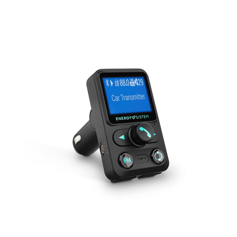 FM transmitter do auta Energy Sistem Xtra Bluetooth microSD USB – čierny