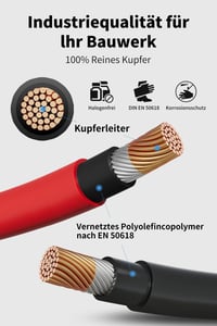 enernova Napelem Kábel 6mm² 10m IP67 Vízálló Multi-Contact Csatlakozó 3
