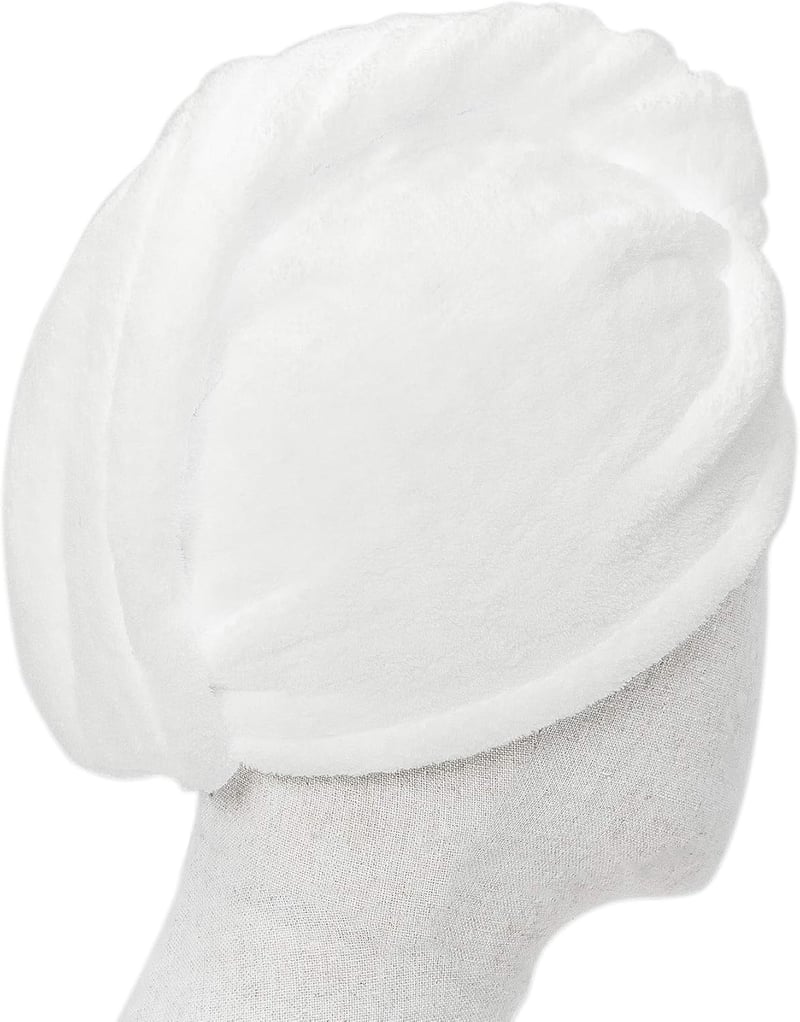ENETIX 2 db Mikroszálas Hajszárító Törülköző, Gyorskuruló, 70x25 cm, Fehér - White