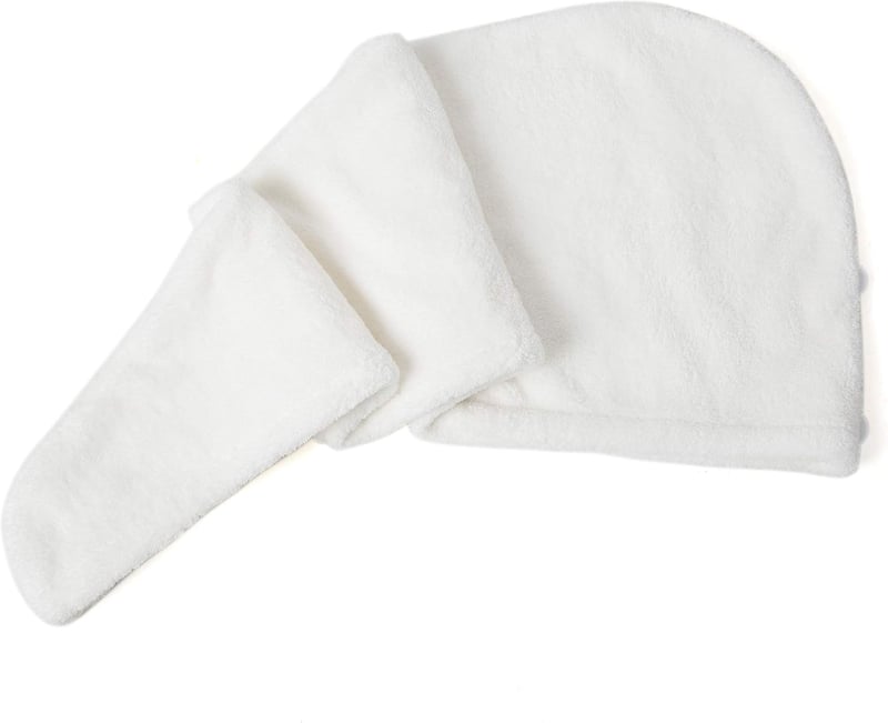 ENETIX 2 db Mikroszálas Hajszárító Törülköző, Gyorskuruló, 70x25 cm, Fehér - White