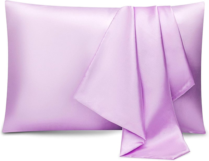 ENETIX Selyem Szatén Párnahuzat 2 db Fehér 50x75cm Hajápolás Bőrápolás