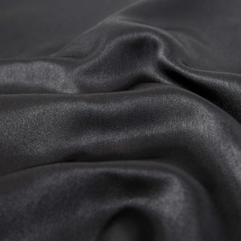 ENETIX Selyem Szatén Párnahuzat 2db Hajápolás Bőrprobléma Elleni 50×75cm Fekete Rejtett Cipzárral - 50×70 cm, Black