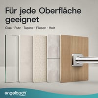 Galerie perdea fără găurire Engelbach, diametru 32 mm, tijă telescopică, 260-310 cm, crom 5